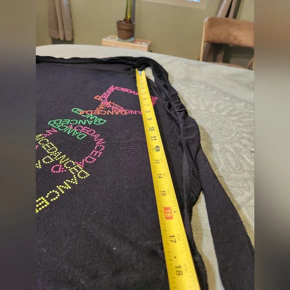 😀 Funky Diva Tank Top with Colorful Dance Raised Print - Picture 4 of 7